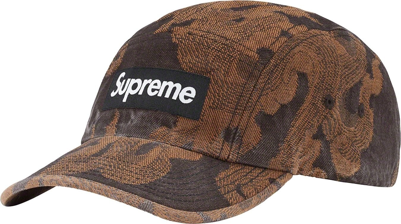 Flames Jacquard Denim Camp Cap view 6